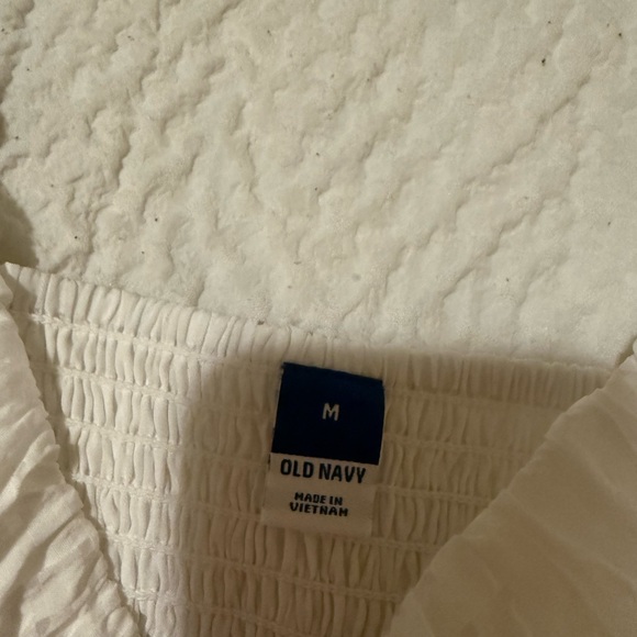 Old Navy White Puff Sleeve Square Neck Blouse - Picture 2 of 3